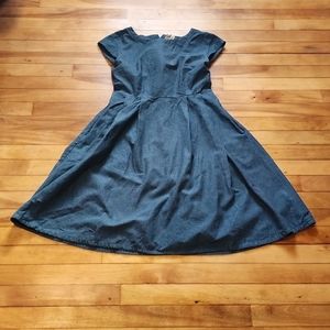 EUC Mata Traders Devonshire Dress. Teal. Size M. HAS POCKETS!